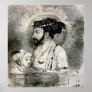 Poster Rembrandt - Shah Jahan E Seu Filho 1656