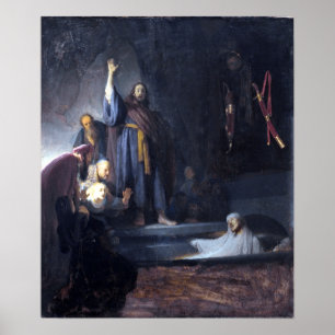 Poster Rembrandt The Raising de Lazarus