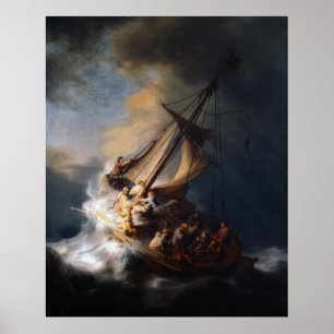 Póster Rembrandt The Storm on the Sea of Galilee