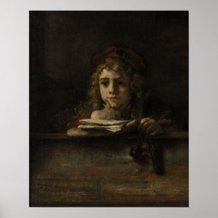 Poster Rembrandt - Titus Em Sua Mesa