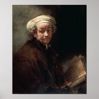 Poster Rembrandt Van Rijn, Autoportret