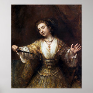 Poster Rembrandt van Rijn Lucretia