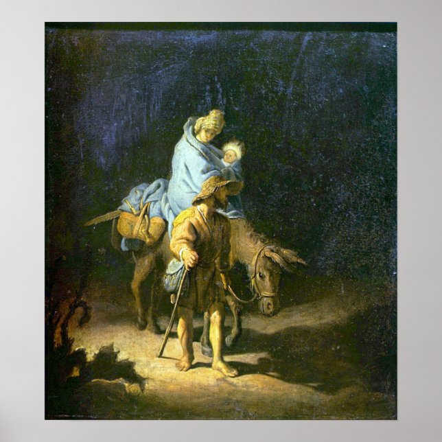 Poster Rembrandt - Voo para o Egito (Frente)
