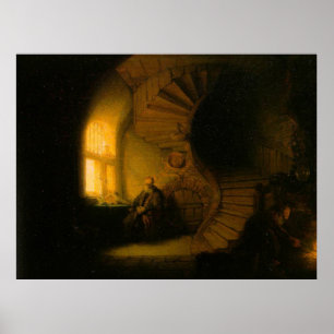 Póster Rembrandt's The Philosopher in Meditation