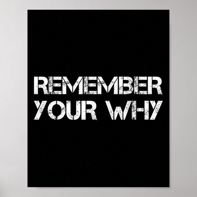 Poster Remember Your Why  (Frente)