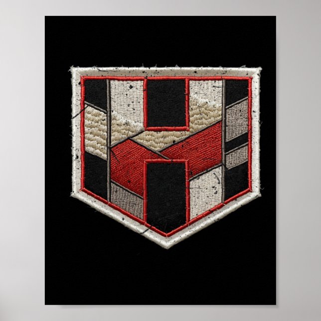 Poster Remendo de Placa de Casa Softll Sequência de Acert (Frente)