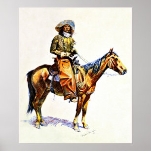 Poster Remington - Arizona Cowboy, 1901