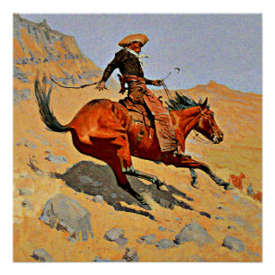 Póster Remington - O Cowboy,