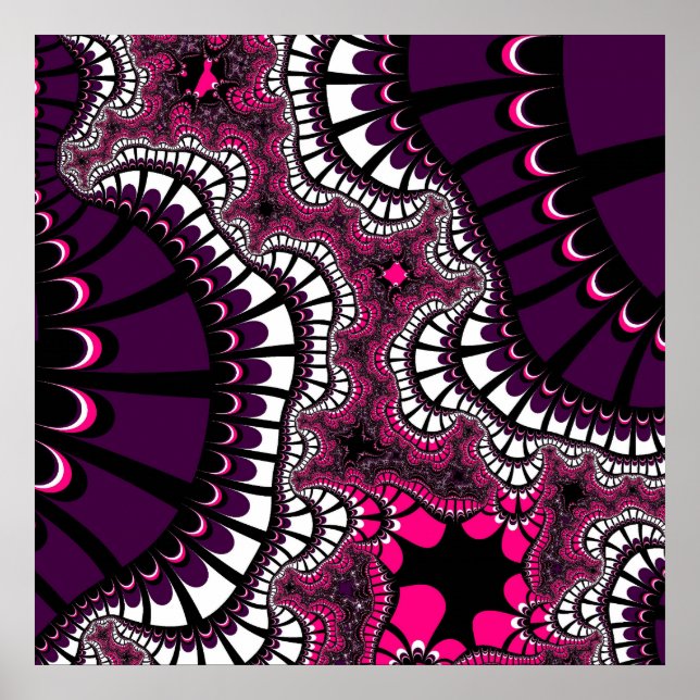 Poster Remix roxa e rosa (Frente)