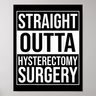 Poster Remoção do útero por Cirurgia de Histerectomia de
