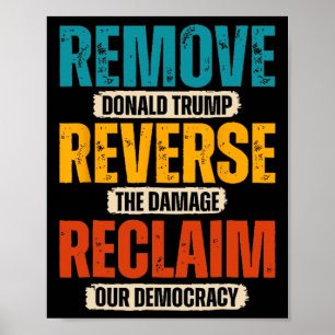 Poster Remova Donald Trump Inverter O Dano Recuperando No