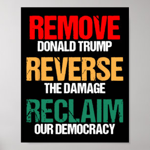 Poster Remova Trump Reverta os Danos Reivindique Nossa De