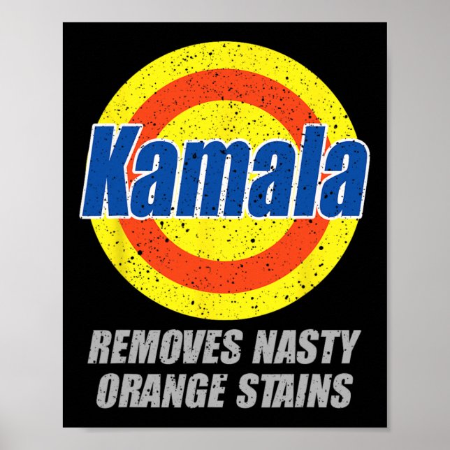 Poster Remove Nasty Orange Stain Democrat Presidente 202 (Frente)