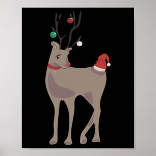 Poster Rena de Natal [dezembro] (Calendário de 12 Meses C