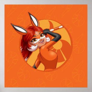 Poster Rena Rouge Orange Crachá