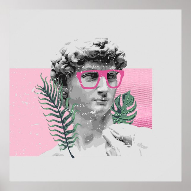 Poster renaissance david sculpture stylish t-shirt and ap (Frente)