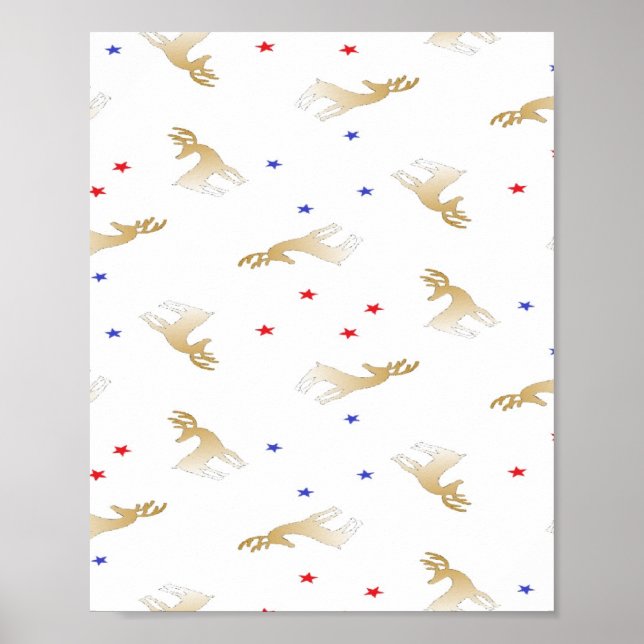 Poster renas e estrelas (Frente)