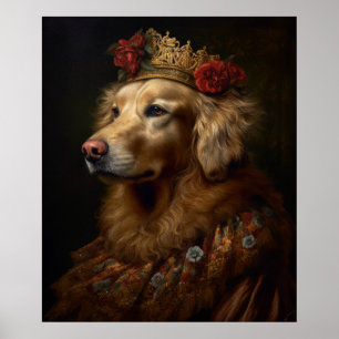 Poster Renascentista Ouro Retriever