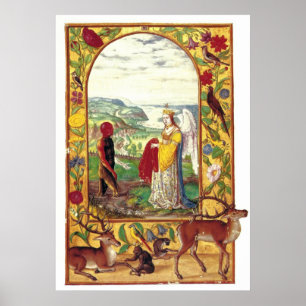 Póster Renascimento 1598 do manuscrito de Solis do