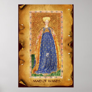 POSTER RENASCIMENTO ANTIGO TAROTS/EMPREGADA DOMÉSTICA DA