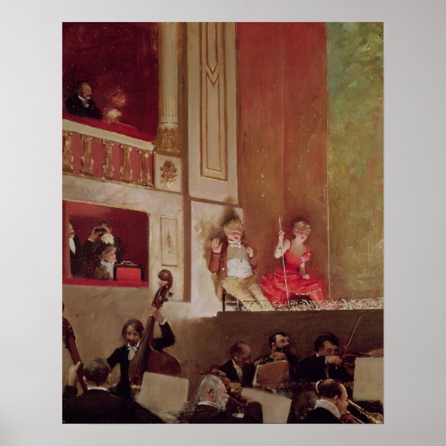 Póster Renda no Teatro das Varietas, c.1885 (Frente)