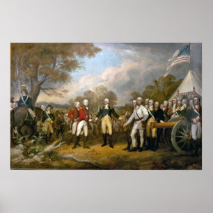 Póster Rendição do general Burgoyne - 1822