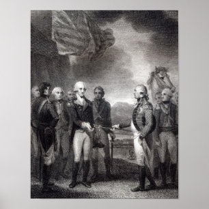 Poster Rendição do senhor Cornwallis em Yorktown, 1781