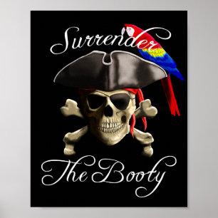 Poster Rendição engraçada do pirata o montante