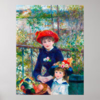 Renoir 2 Irmãs Pintura De Bela Arte Restaurada