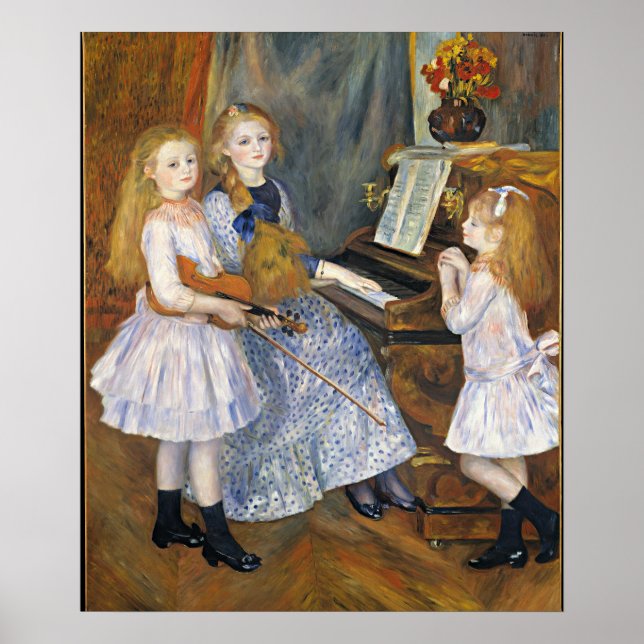 Poster Renoir - As Filhas de Catulle Menogs, (Frente)