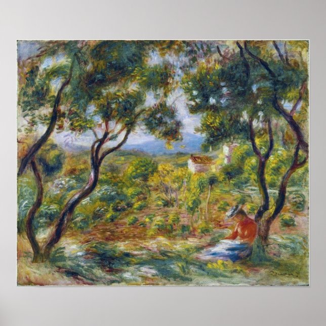 Poster Renoir - As Vinhas De Cagnes 1908 (Frente)