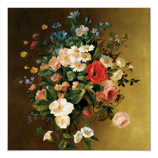 Póster Renoir - Buquê de Flores, 1858, (Frente)