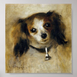Poster Renoir Cabeça de Cachorro Circa 1870