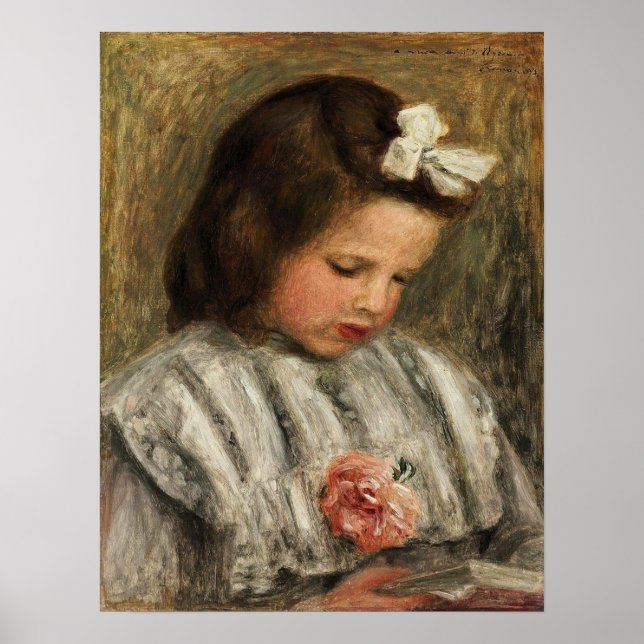 Poster Renoir - Cabeça de uma Menina 1893 (Frente)