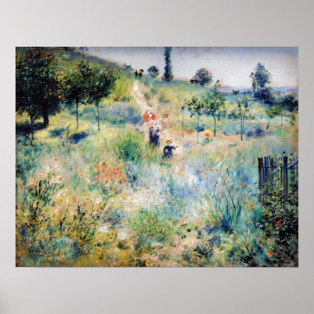 Poster Renoir - Caminho Que Lidera Através da Grama Alta (Frente)