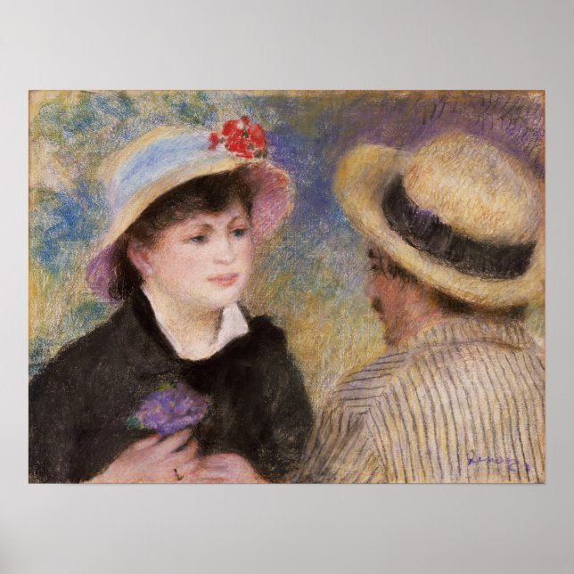 Poster Renoir - Casal Barco (Aline e O Artista) (Frente)