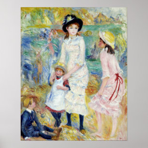 Poster Renoir - Crianças em Seashore, Guernsey