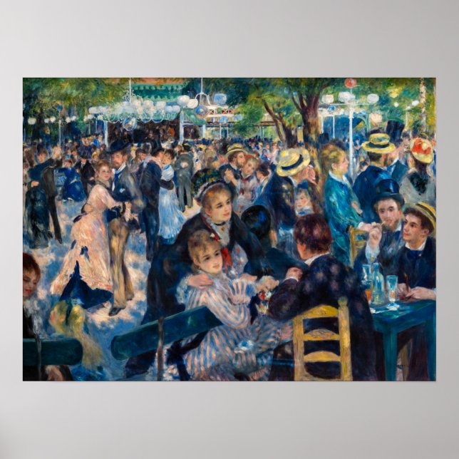 Poster Renoir - Dança no Le Moulin de la Galette (Frente)