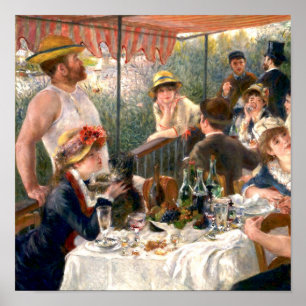Poster Renoir French Luncheon no Partido Barco