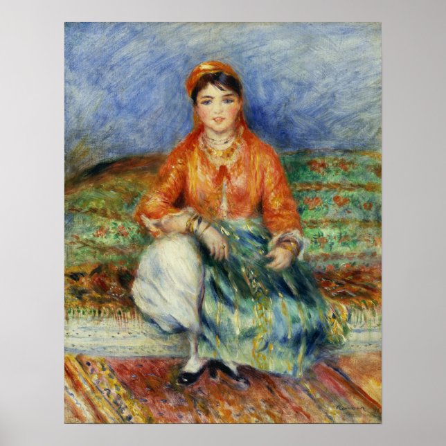 Poster Renoir - Garota Argelina (Frente)
