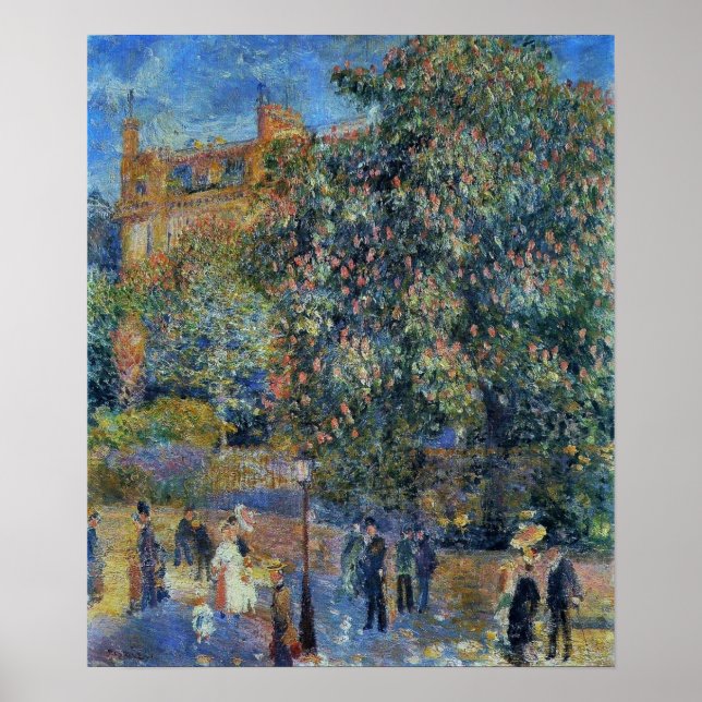 Poster Renoir - La Place Santo-Georges 1875 (Frente)