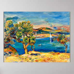 Poster Renoir - L'Estaque, pintura de paisagens de arte