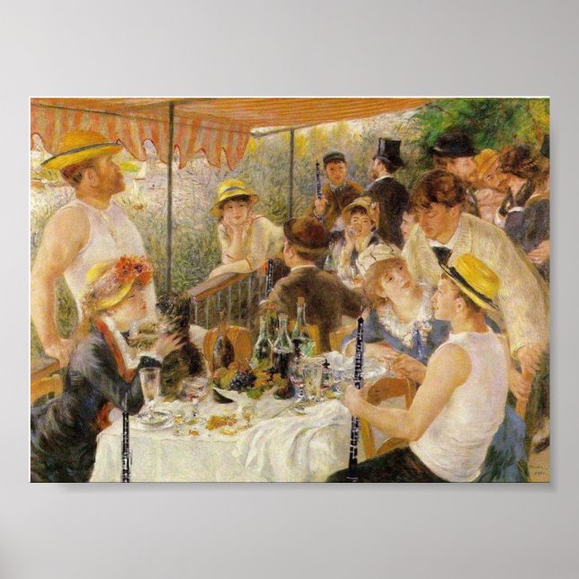 Póster Renoir, Luncheon do Partido Barco (com Oboes) (Frente)