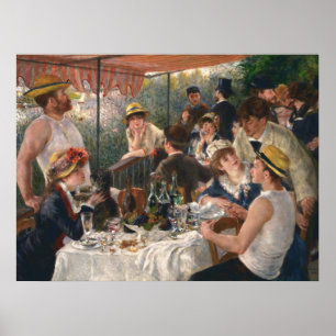 Poster Renoir Luncheon do Partido Barco de Belas Artes