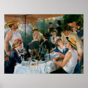 Póster Renoir Luncheon do Partido Barco de Belas Artes
