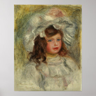 Poster Renoir - Menina Num Chapéu 1905