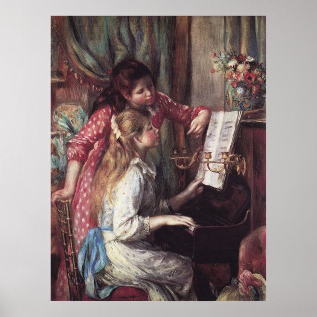 Póster Renoir: Meninas no Piano (Frente)