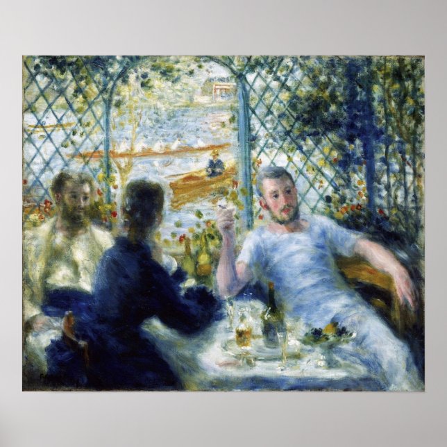 Poster Renoir - O Luncheon Canoísta 1875 (Frente)