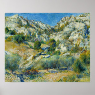 Poster Renoir - Pedras Rochosas Em L'Estaque