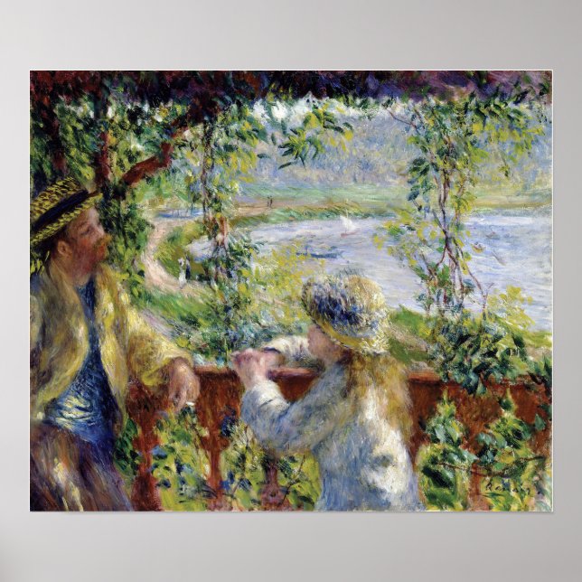 Poster Renoir - Pela Água (Perto Do Lago) 1880 (Frente)